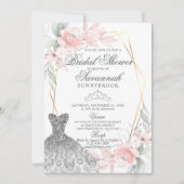 Elegant Waterverf Roze Roze Vrijgezellenfeest Invi Kaart (Voorkant)