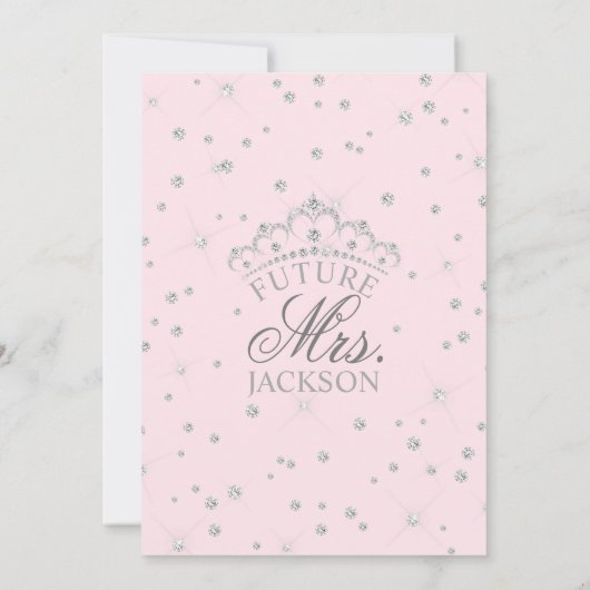 Elegant Waterverf Roze Roze Vrijgezellenfeest Invi Kaart (Achterkant)