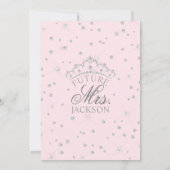 Elegant Waterverf Roze Roze Vrijgezellenfeest Invi Kaart (Achterkant)