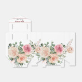 Elegant Waterverf roze rozen bruiloft Bedankdoosjes (Uitgevouwen)