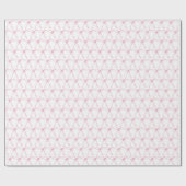 Elegant Waterverf Roze strikpatroon Cadeaupapier (Vlak)