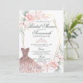 Elegant Waterverf Roze Vrijgezellenfeest Kaart (Staand voorkant)