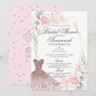 Elegant Waterverf Roze Vrijgezellenfeest Kaart