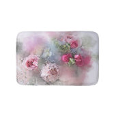 Elegant Waterverf Rozen Flowers Florence Sjabloon Badmat (Voorkant)