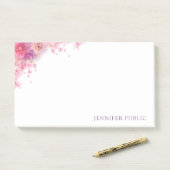 Elegant Waterverf Rozen Flowers Florence Sjabloon Post-it® Notes (Op bureau)