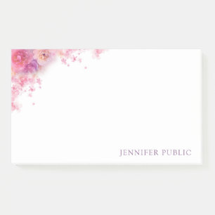 Elegant Waterverf Rozen Flowers Florence Sjabloon Post-it® Notes