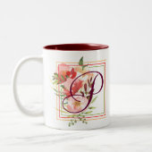 Elegant Waterverf Rozen Koffie Mok (Links)
