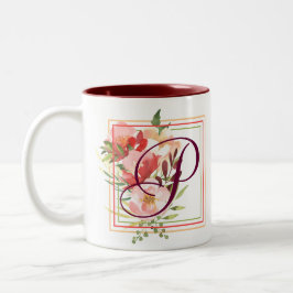 Elegant Waterverf Rozen Koffie Mok