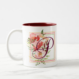 Elegant Waterverf Rozen Koffie Mok