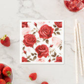 Elegant Waterverf Rozen Servet (Insitu)