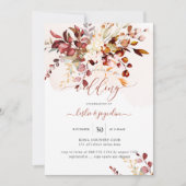 Elegant Waterverf Rustige Herfst Eucalyptus Kaart (Voorkant)