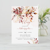 Elegant Waterverf Rustige Herfst Eucalyptus Kaart (Staand voorkant)