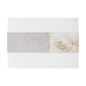 Elegant Waterverf schilderde Floral Canvas Wedding Uitnodigingen Wikkel (Achterkant Voorbeeld)