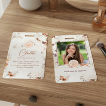 Elegant Waterverf Script Logo Foto Make-up