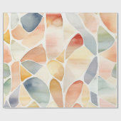 Elegant Waterverf shuffle patroon Cadeaupapier (Vlak)