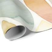 Elegant Waterverf shuffle patroon Cadeaupapier (Rol Hoek)