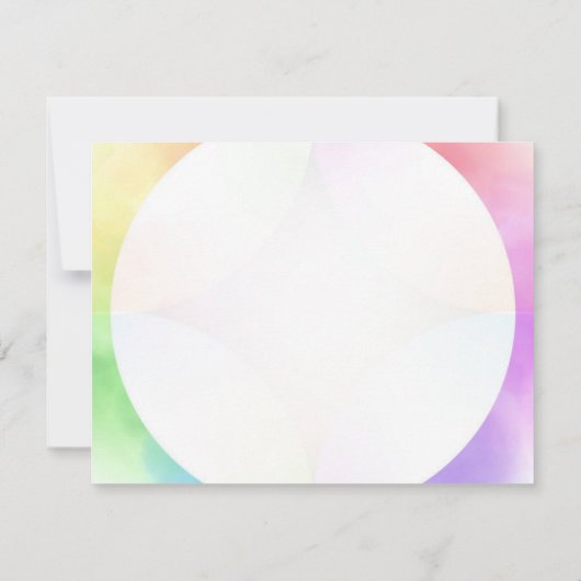 Elegant Waterverf Sjabloon Manuscript Monogram Mod (Achterkant)