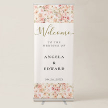 Elegant Waterverf Small Florals Weddenschap Welkom