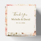 Elegant Waterverf Small Florals Wedding for Davor Bedankdoosjes (Bovenkant)