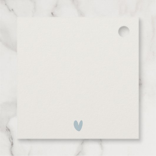 Elegant Waterverf sneeuwwinterpijn Bedankjes Labels (Achterkant)