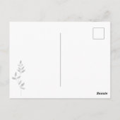 Elegant Waterverf Snowy Night Natuur Snow Glitter Briefkaart (Achterkant)