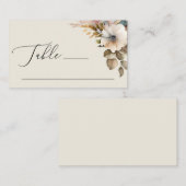 Elegant waterverf soft tuin floral boho bruiloft plaatskaartje (Voorkant / Achterkant)