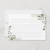 Elegant Waterverf Spring Floral Recipcard (Achterkant)