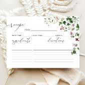 Elegant Waterverf Spring Floral Recipcard