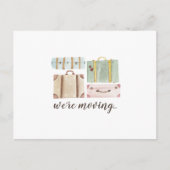 Elegant Waterverf Suitcases We verplaatsen ons Briefkaart (Voorkant)