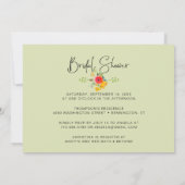 Elegant Waterverf Summer Florals Vrijgezellenfeest Kaart (Achterkant)