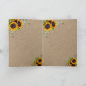 Elegant Waterverf Sunflower Burlap Weduwschap (Binnen)