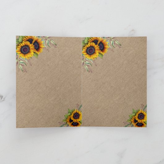 Elegant Waterverf Sunflower Burlap Weduwschap (Binnen)