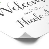 Elegant Waterverf Sunflower Vrijgezellenfeest Welk Poster (Hoek)