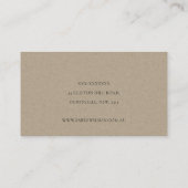 Elegant Waterverf Tree Lawnmos Lawn Care Visitekaartje (Achterkant)