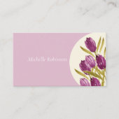 Elegant Waterverf Tulip Flowers Professional Visitekaartje (Voorkant)