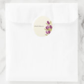 Elegant Waterverf Tulip Flowers Ronde Sticker (Tas)