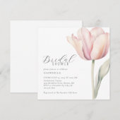 Elegant Waterverf Tulip Vrijgezellenfeest Kaart (Voorkant / Achterkant)