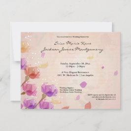 Elegant Waterverf Tulps Wedding Shower nodigt uit Kaart