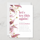 Elegant Waterverf verlaat het huwelijk veranderen Magnetische Uitnodiging (Voorkant)