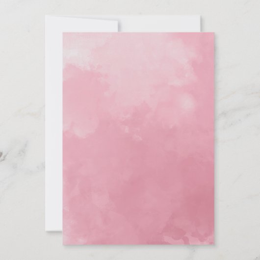 Elegant Waterverf Vino voor het Vrijgezellenfeest  Kaart (Achterkant)