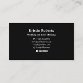 Elegant waterverf visitekaartje (Achterkant)