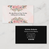 Elegant waterverf visitekaartje (Voorkant / Achterkant)