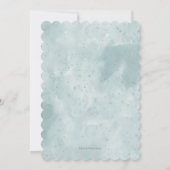 Elegant Waterverf Vogel Baby shower Kaart (Achterkant)