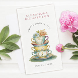  Elegant Waterverf Vrijgezellenfeest Tea Party Servet