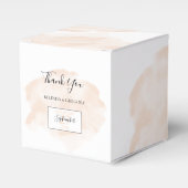 Elegant Waterverf Wedding Bedankdoosjes (Voorkant Zijde)