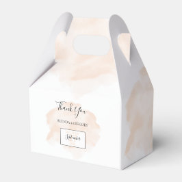 Elegant Waterverf Wedding Bedankdoosjes