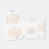 Elegant Waterverf Wedding Bedankdoosjes (Uitgevouwen)