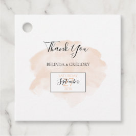 Elegant Waterverf Wedding Gift Bedankjes Labels