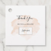 Elegant Waterverf Wedding Gift Bedankjes Labels (Voorkant)