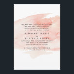 Elegant Waterverf Wedding Invitation Kaart<br><div class="desc">Romantische,  on-trend waterverf huwelijksuitnodigingen met een perzik waterverf splash. Mooie typografie en alle grijze tekst maakt dit ontwerp echt opvallen. Geïnspireerd door de zonsondergang,  zijn deze uitnodigingen modern en stijlvol met een chique,  maar traditionele touch.</div>